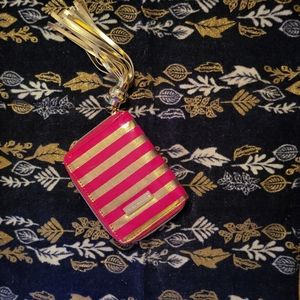 A STEVE MADDEN RED & GOLD...sm. carry wallet